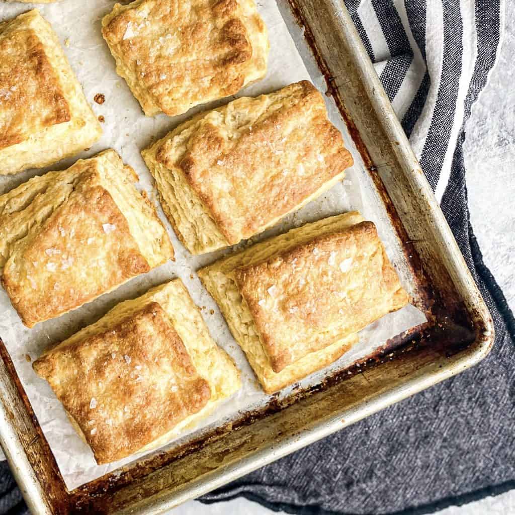 Sheet pan with Buttermilk Biscuits