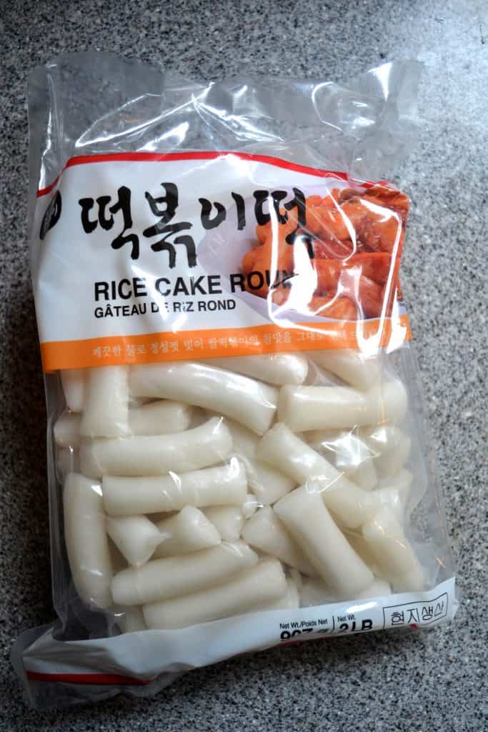 Korean rice cakes.