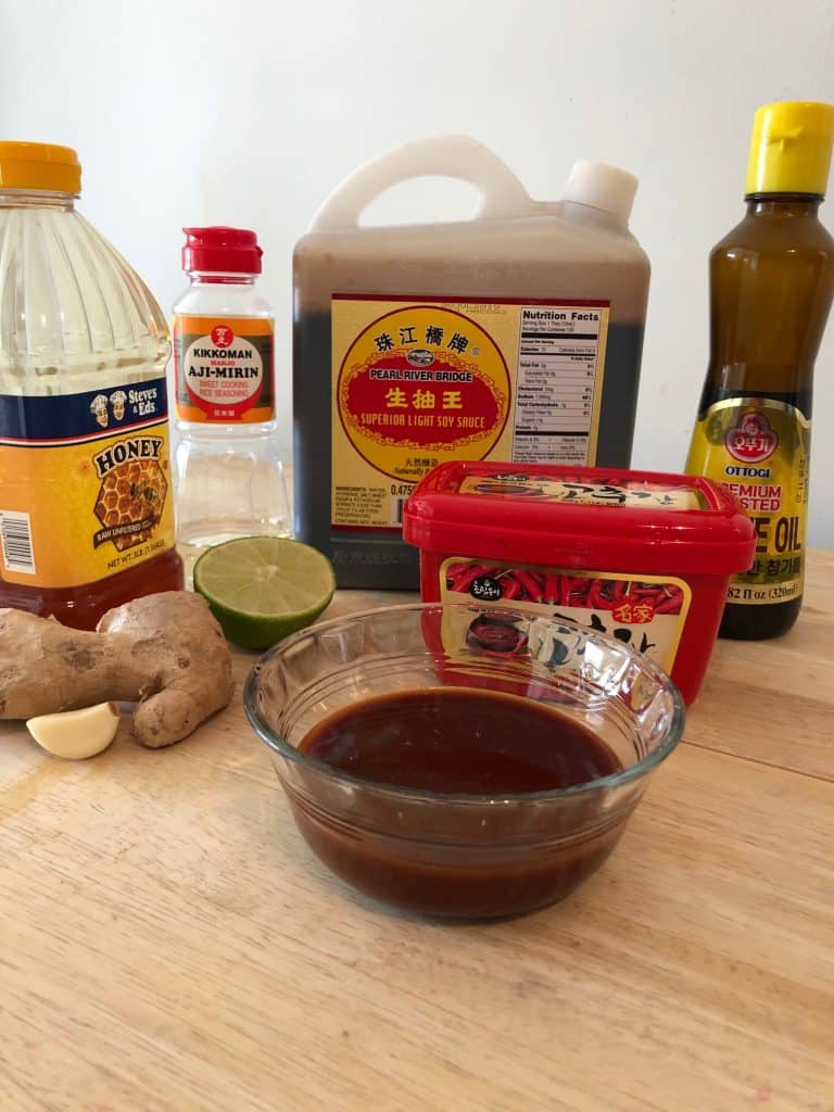 Gochujang Glaze Ingredients