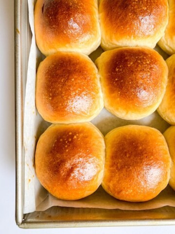Close-up of Soft and Fluffy Dinner Rolls