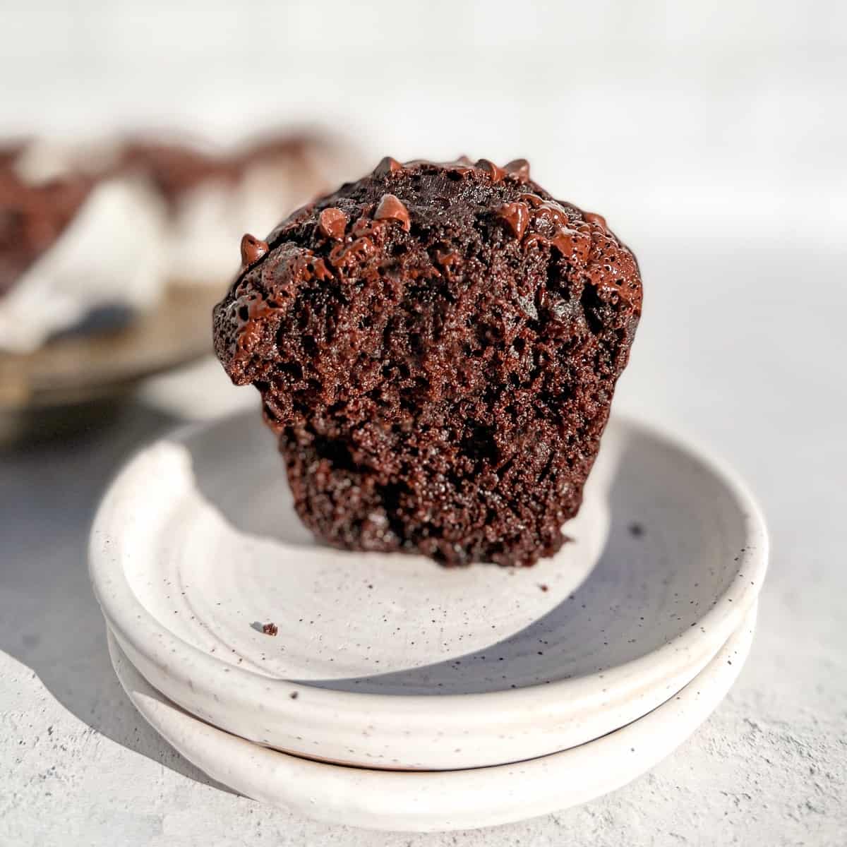 Bakery Style Triple Chocolate Muffins