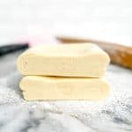 Cut view of Quick and Easy Rough Puff Pastry, showing the internal layers.
