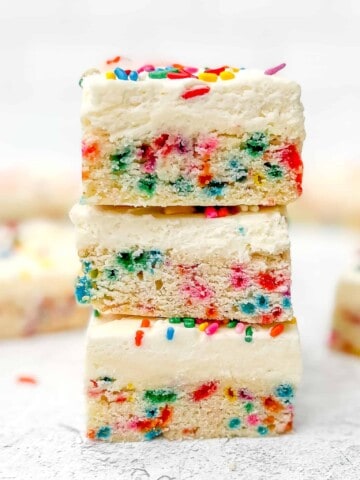 Stacked Frosted Sugar Cookie Bars.