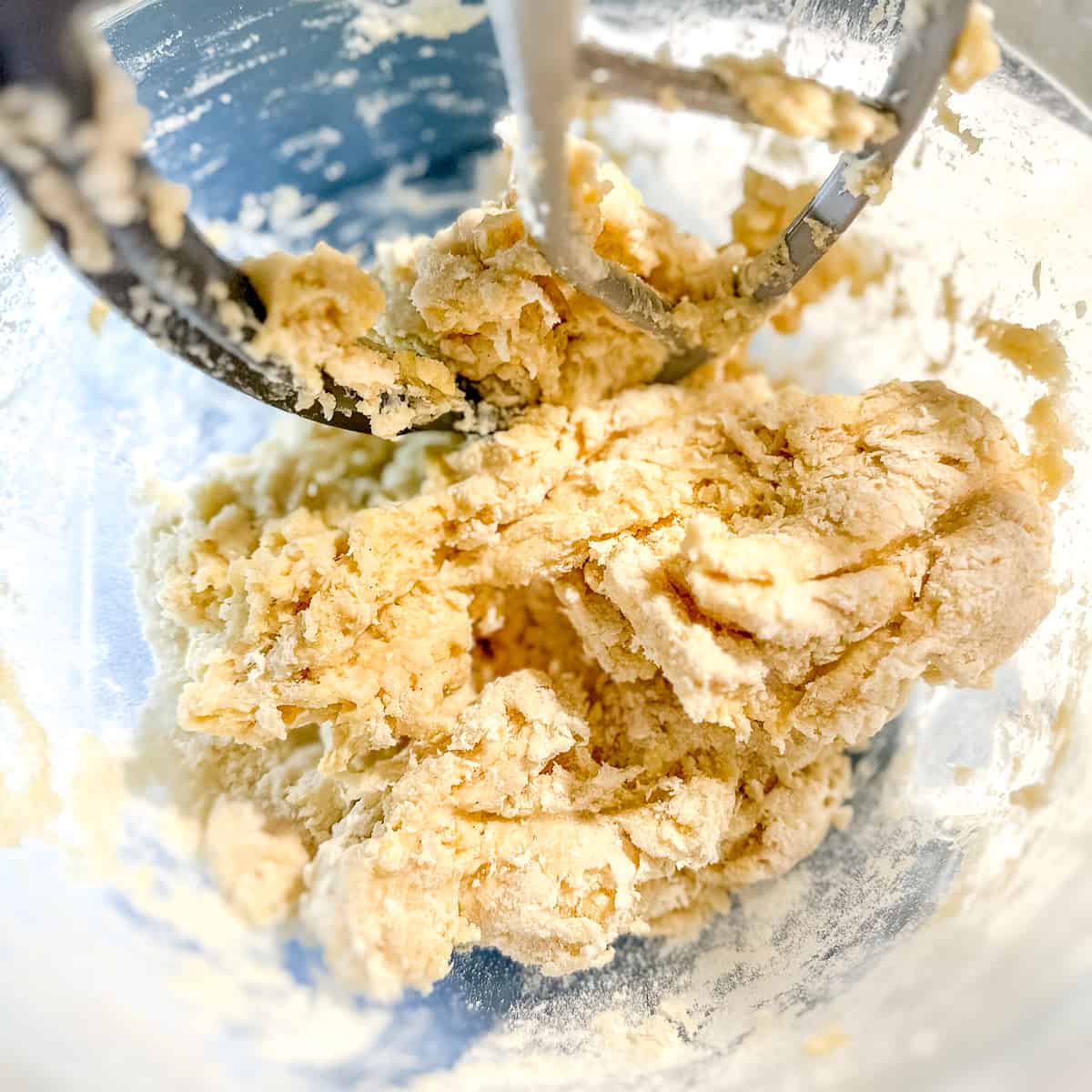 shaggy dough before adding butter.