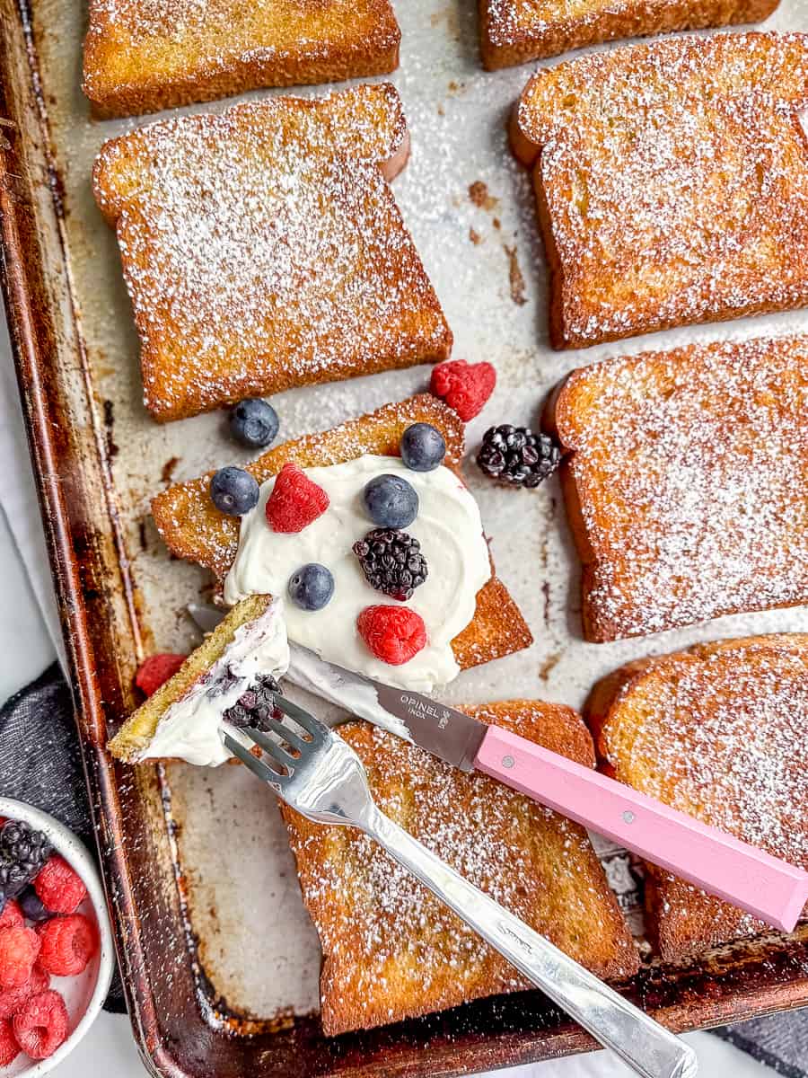 Sheet Pan Oven French Toast