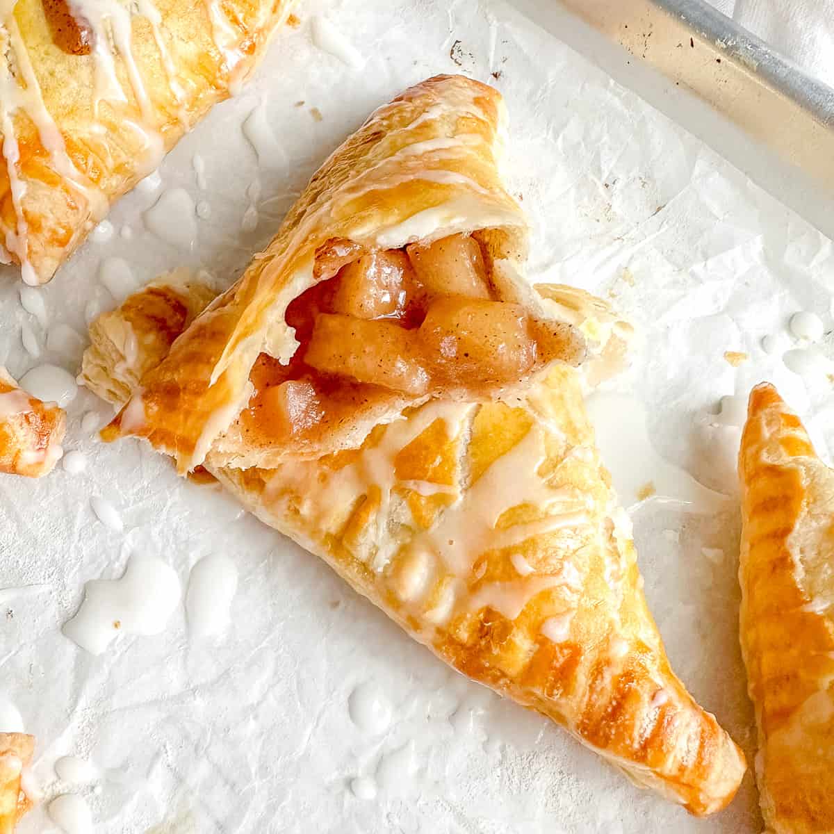 Puff Pastry Apple Turnovers - The Toasty Kitchen