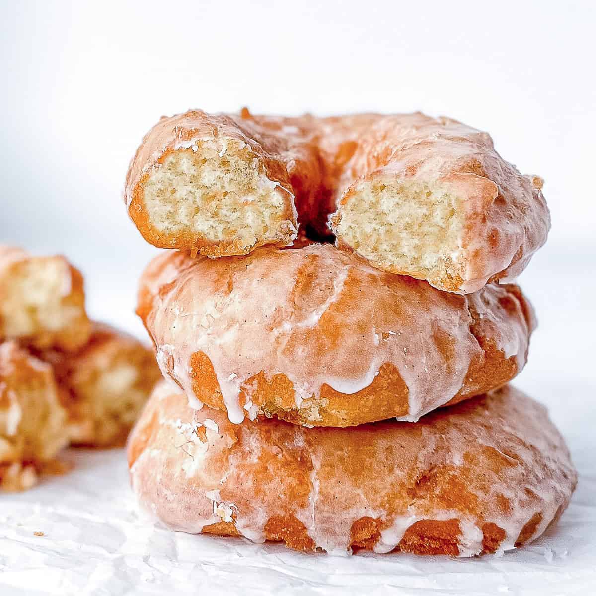 Baked Old Fashioned Glazed Donuts - Herbs & Flour