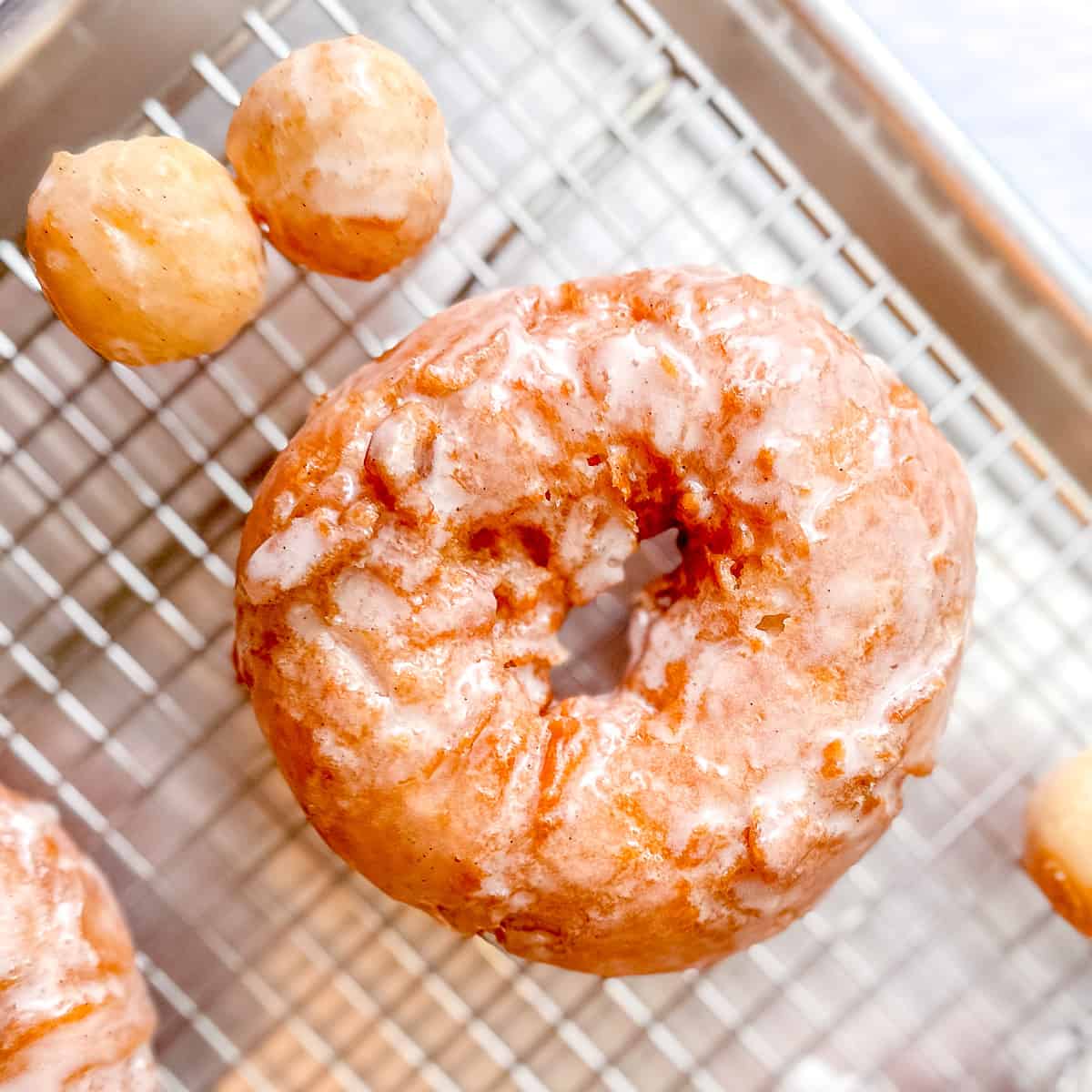 Baked Old Fashioned Glazed Donuts - Herbs & Flour