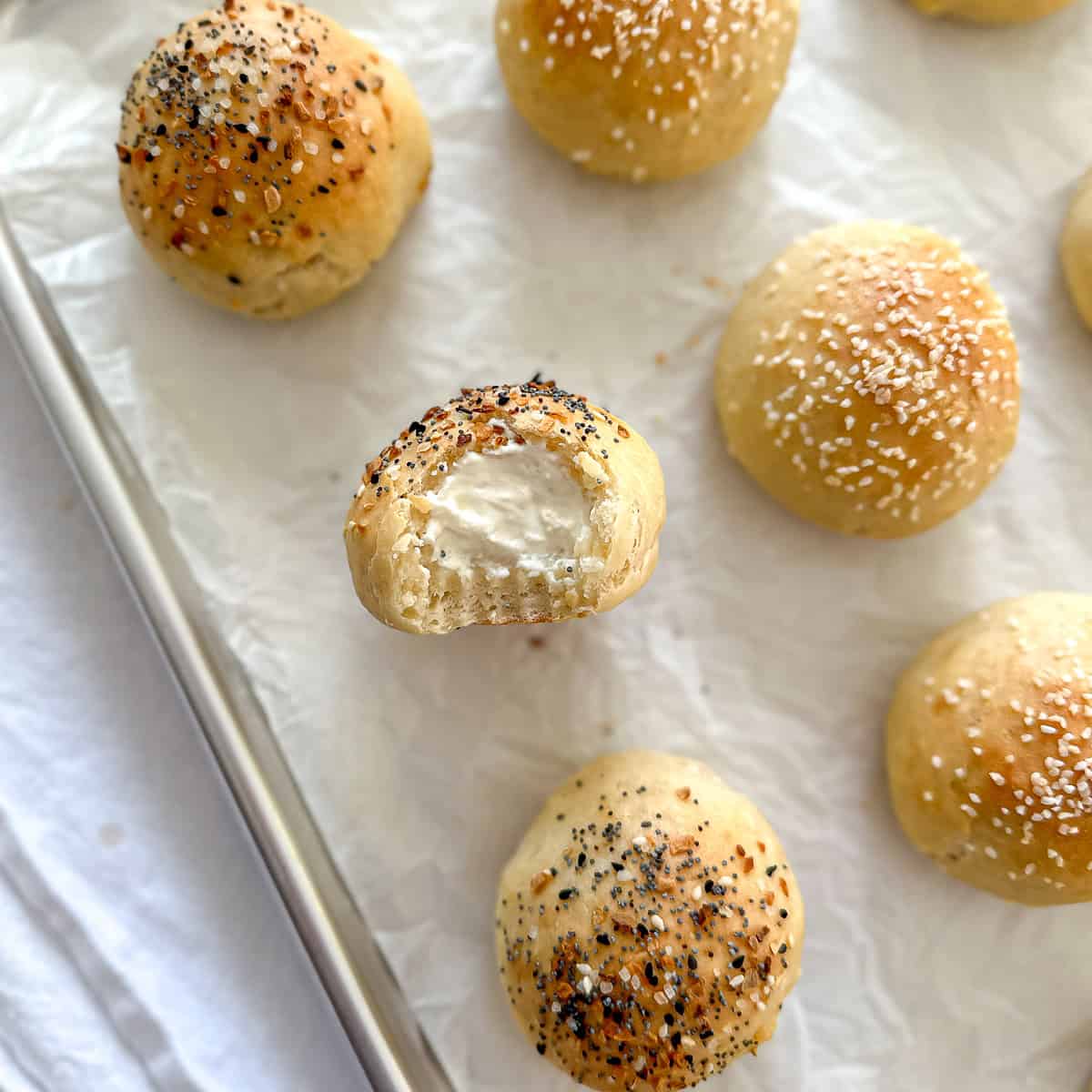 3-Ingredient Stuffed Bagel Bites - But First We Brunch!