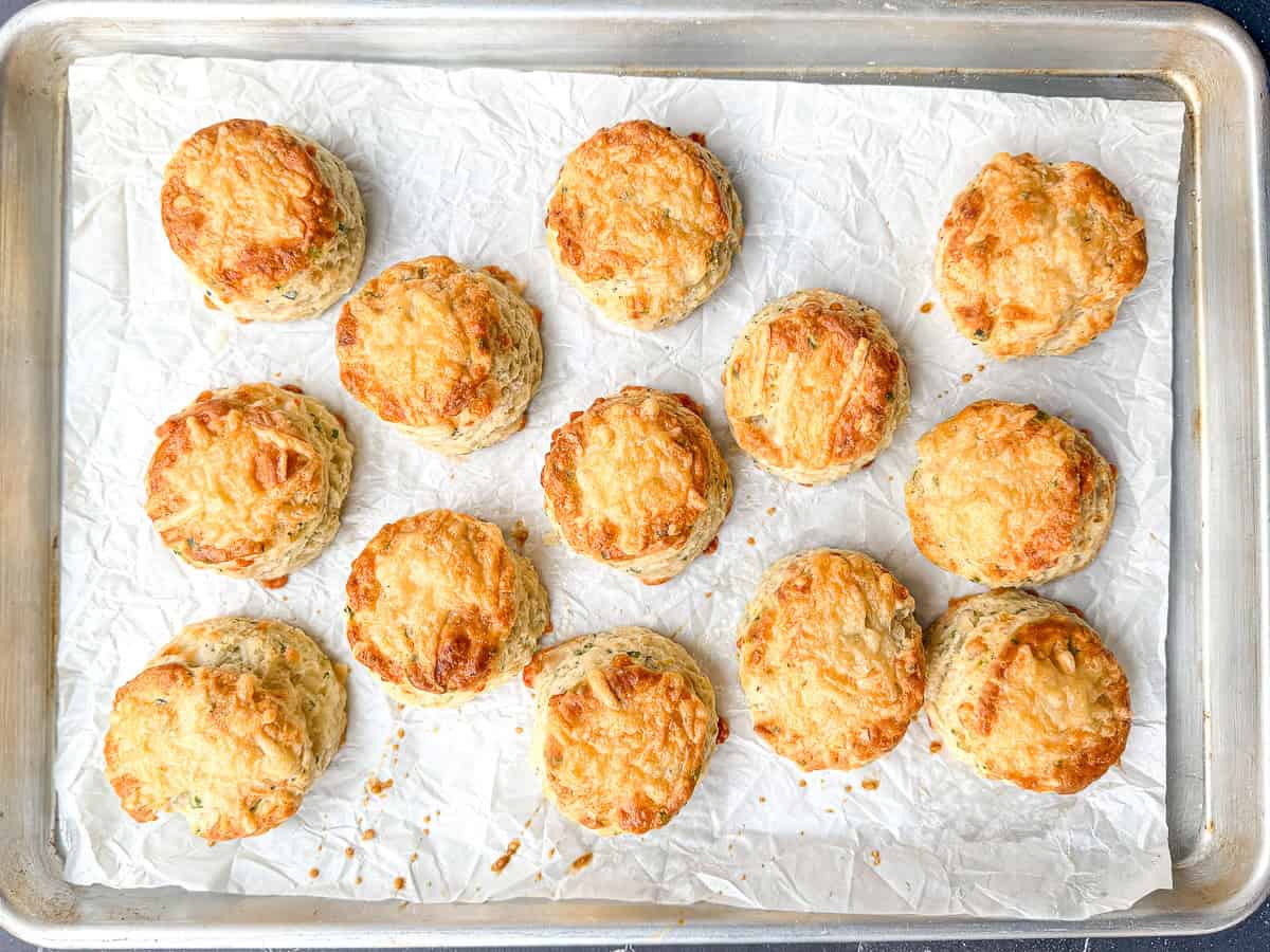 Grew your biscuits on a parchment paper lined sheet pan.