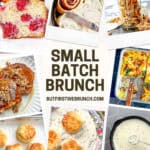 Collage image of multiple small batch recipes.