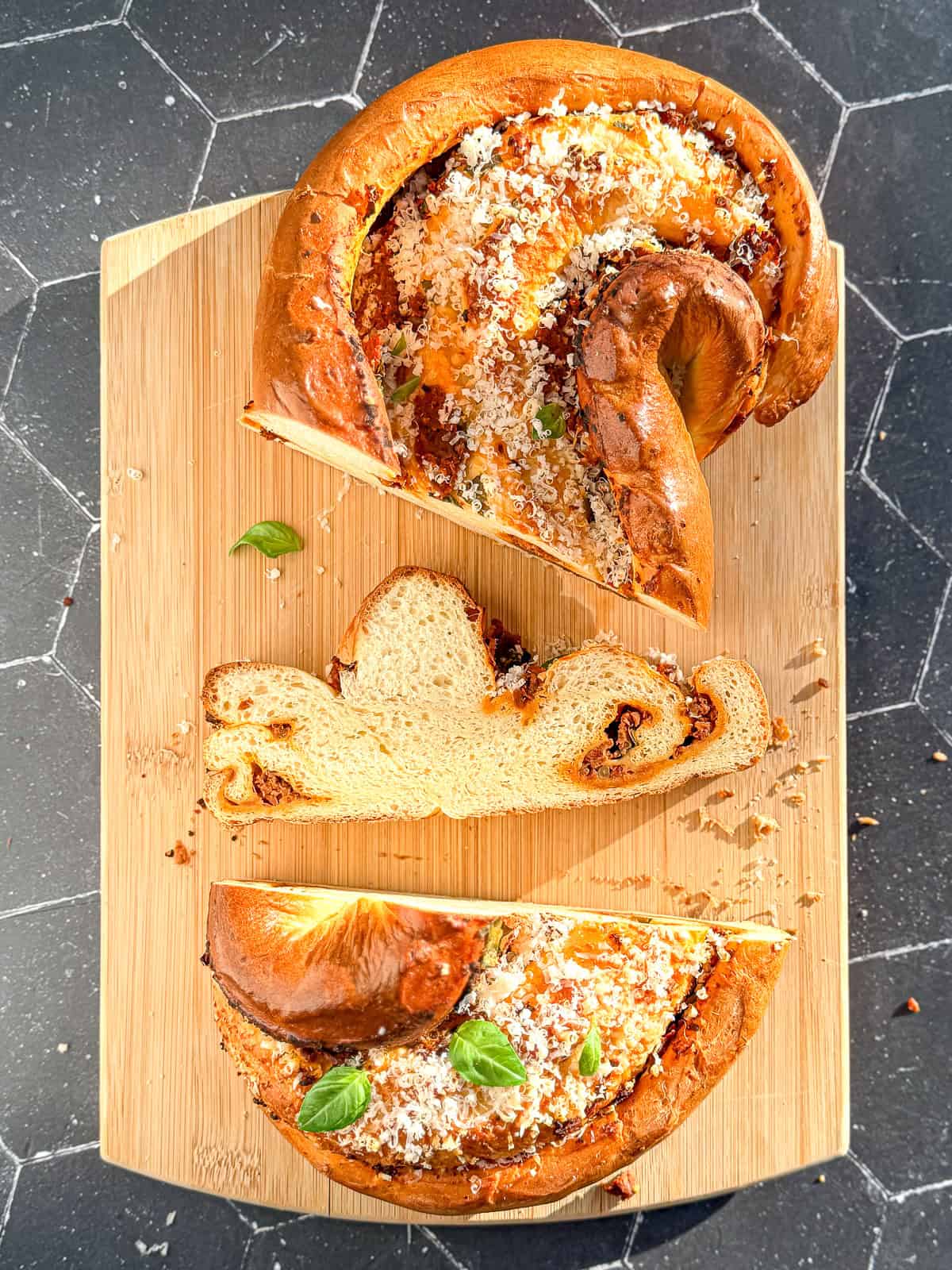 90 Minute Pane Bianco (Sun Dried Tomato Bread)