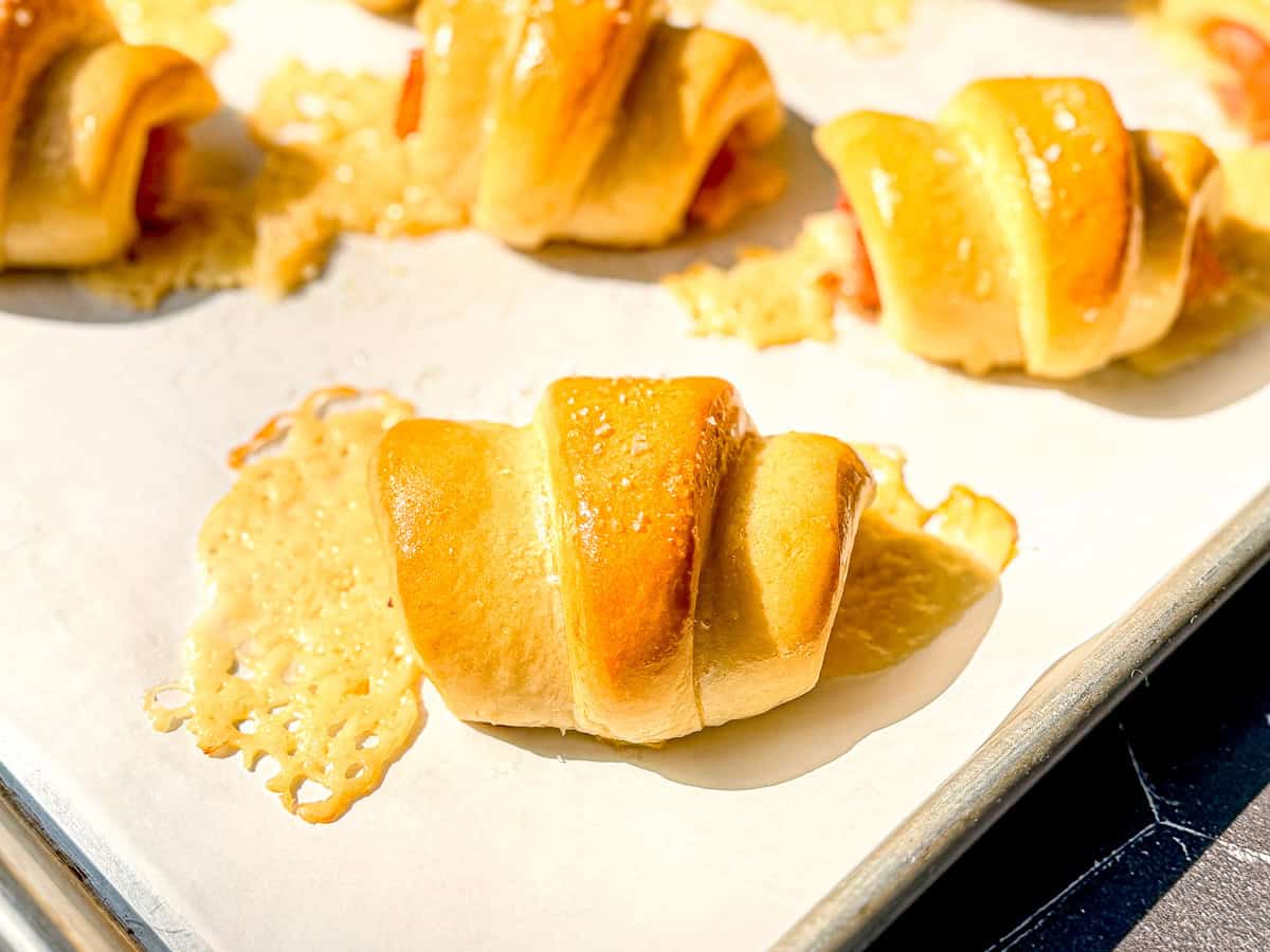 Ham and a cheese crescent roll