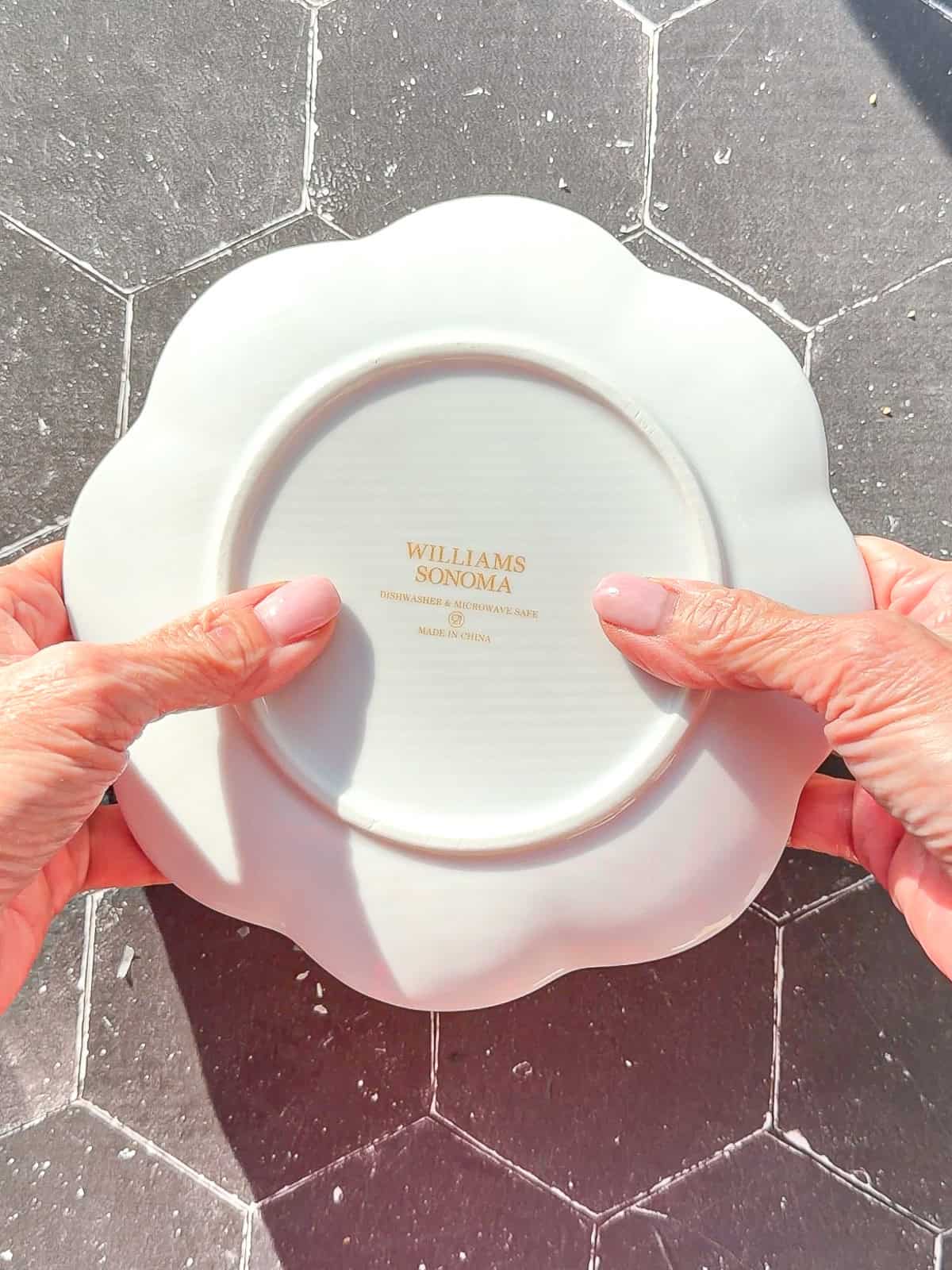Placing a plate over the rake to flip over a microwave omelette.